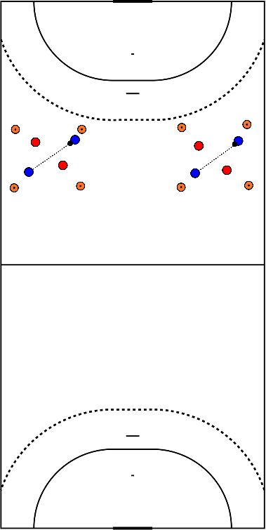 drawing Verteidigen/Laufen