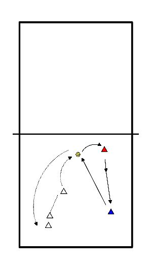 drawing Beachvolleyball - kompaktes Set