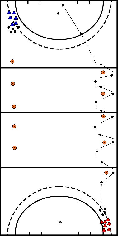 drawing Handball auf dem Balken 