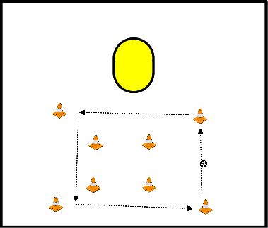 drawing Einführung in das Quadrat -komplementär zueinander-