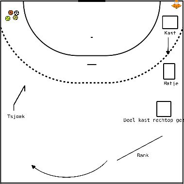 drawing Dribbelspur