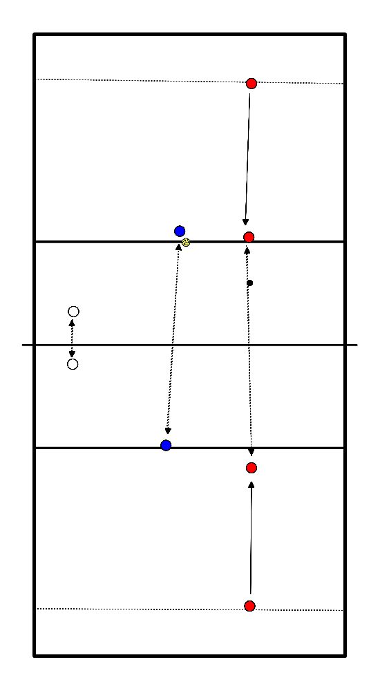 drawing calentamiento y técnica de voleibol