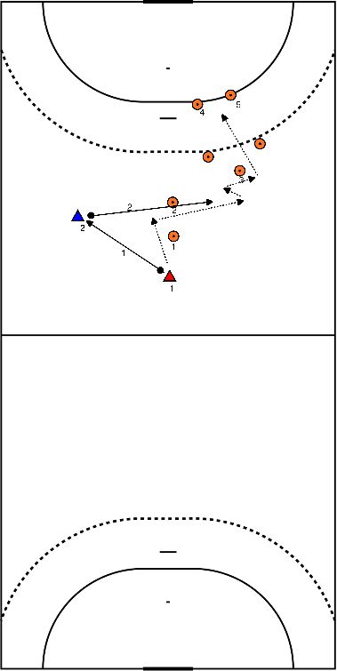 drawing Pilón lateral y pase