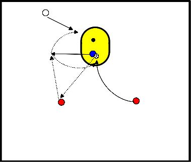 drawing A través de la pelota desde el espacio 