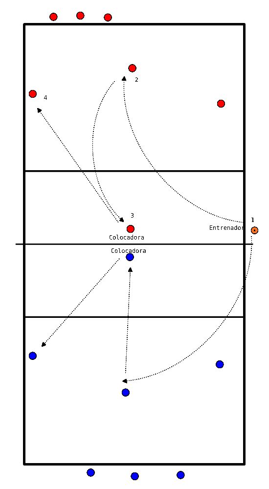 drawing Recepción, colocación y cambio de campo.