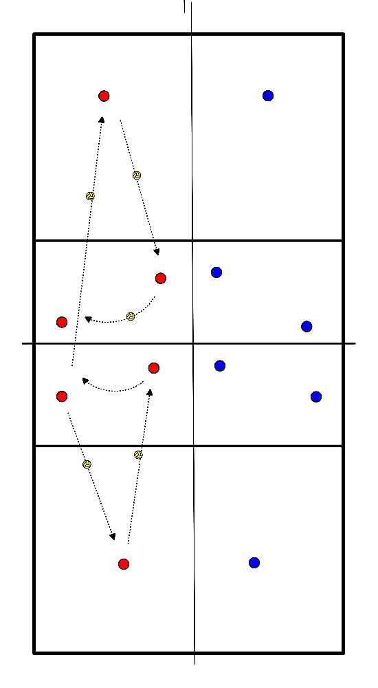 drawing Fête sur demi-terrain