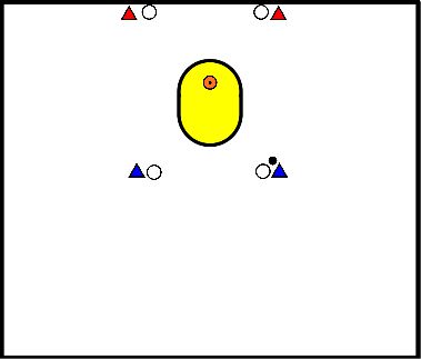 drawing 2 contre 2 avec rebondissement de l'espace