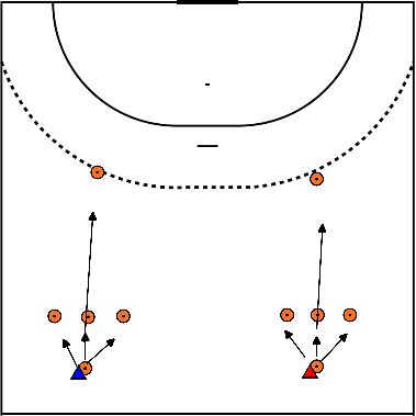 drawing Jeu de jambes et parcours de sprint en relais