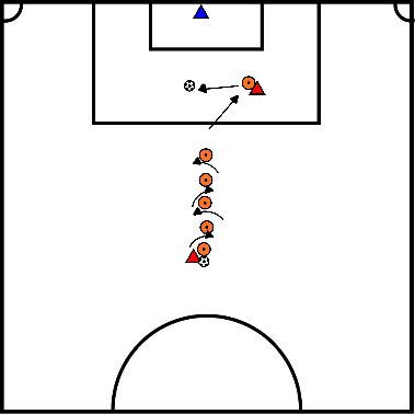 drawing dribbling e tiro bambini