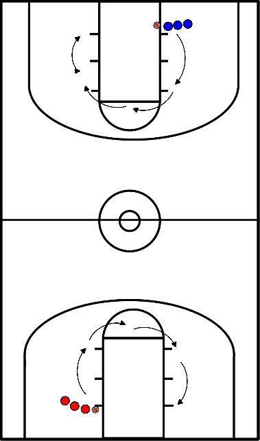 drawing Gara di tiro a 2 canestri