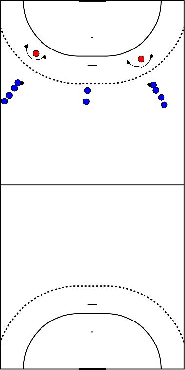 drawing verdediger passeren