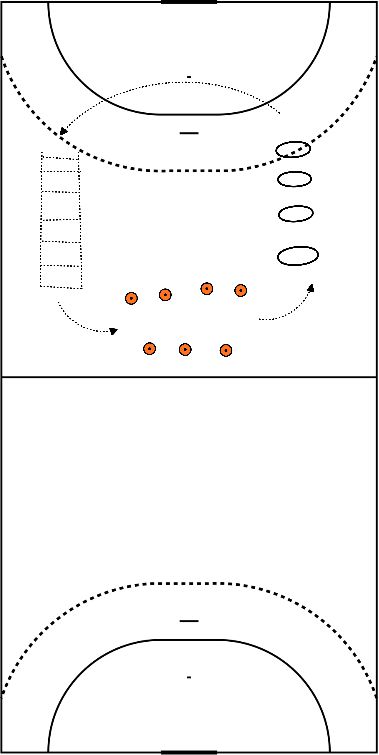 drawing keeper parcours weinig materialen 