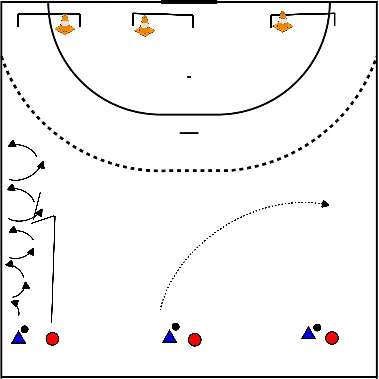 drawing bal wegtikken bij tippen