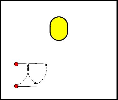 drawing apanhar e atirar a um jogador em movimento