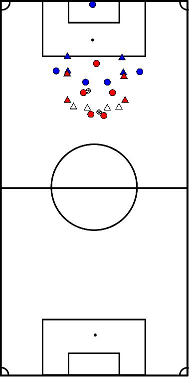 drawing Arredondamento do jogo posicional A-V