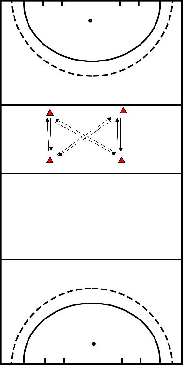 drawing Jogar à bola e cruzar